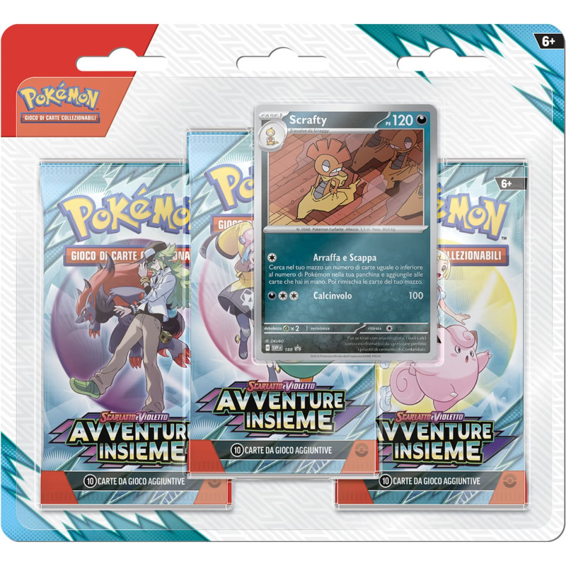Pokemon Avventure Insieme 3-pack Blister
