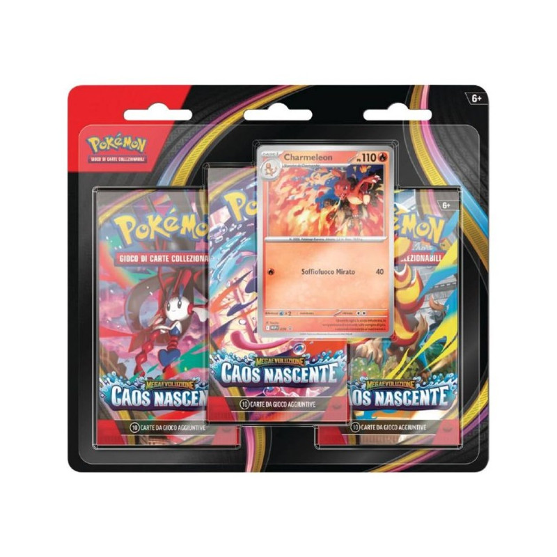 Pokemon mega Evoluzione – Caos Nascente BLISTER 3 BUSTE
